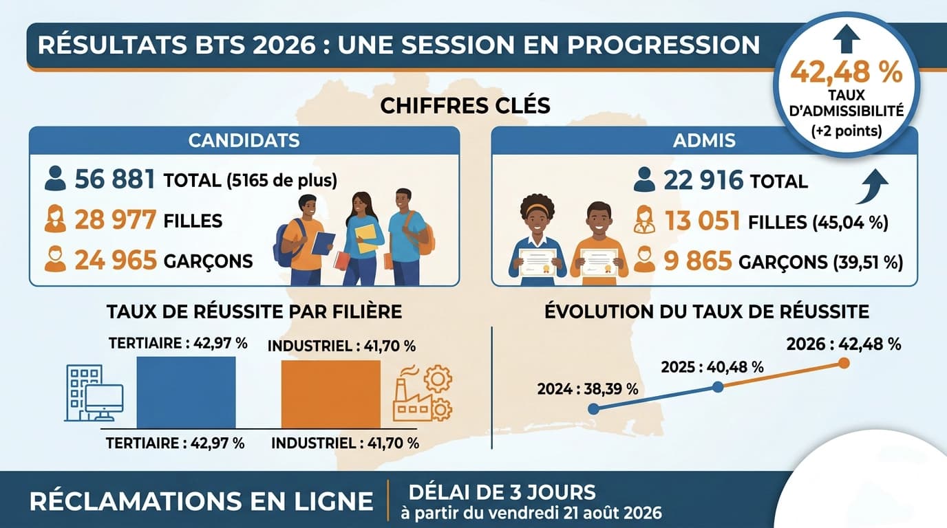 BTS 2026 : le taux d'admissibilité grimpe à 42,48 %, en nette progression