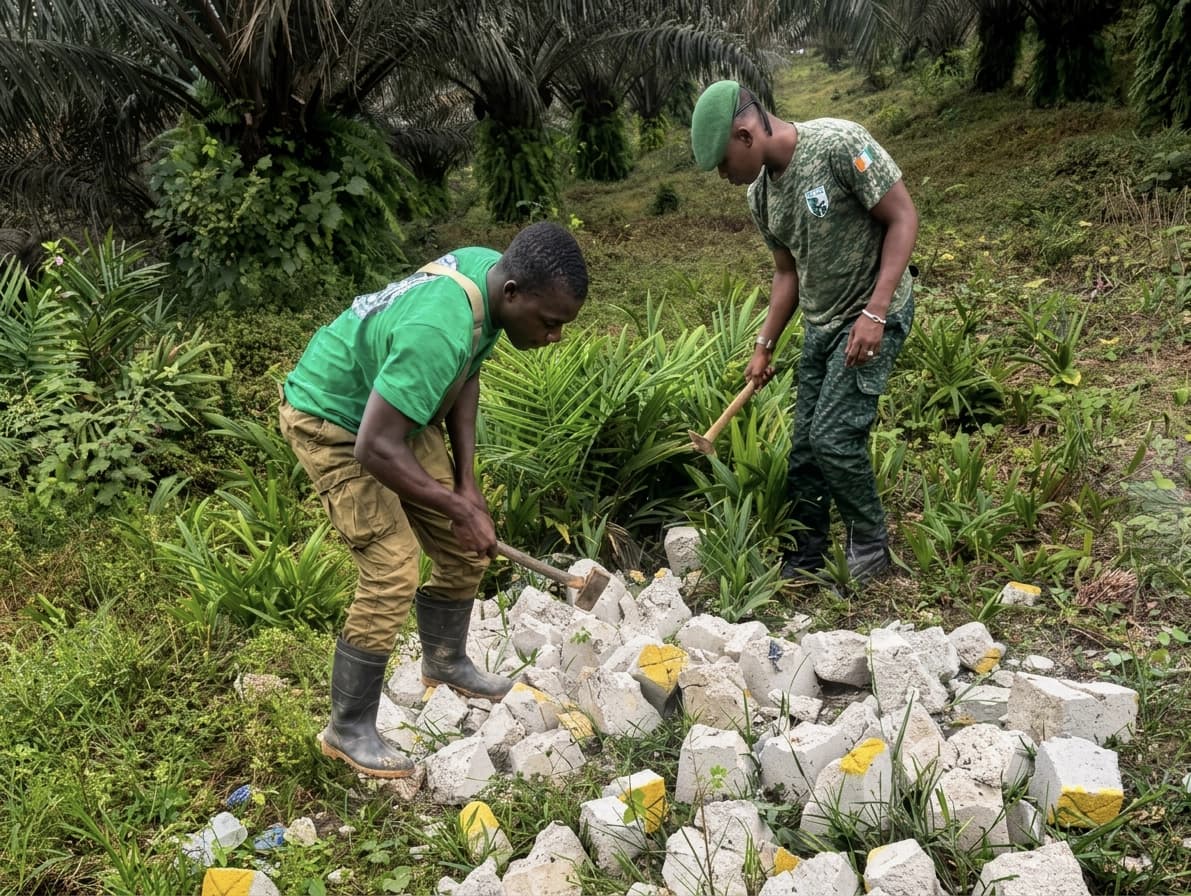 Jacqueville : la SODEFOR met fin à un lotissement illégal dans la forêt classée d'Audouin