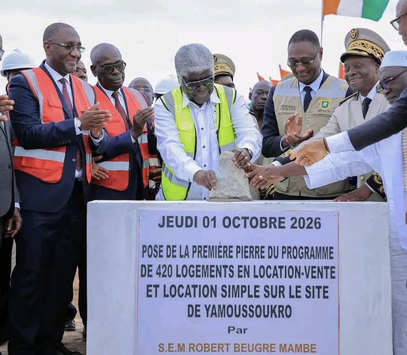 Yamoussoukro : 420 logements sociaux et économiques lancés pour faciliter l’accès à la propriété